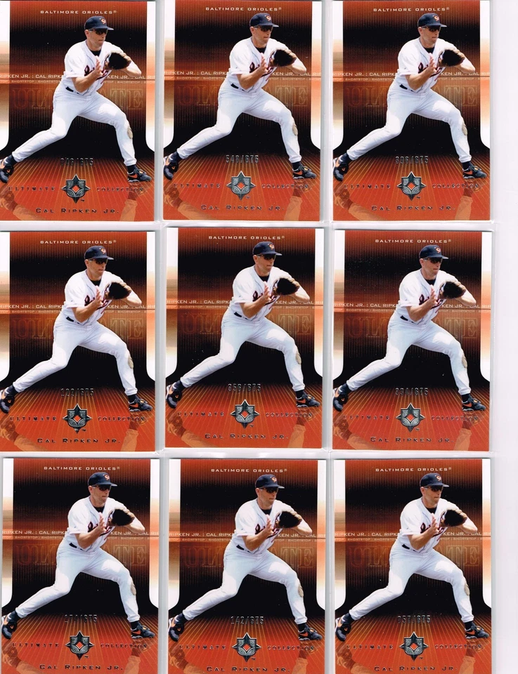 CAL RIPKEN JR. 2004 ULTIMATE COLLECTION BASE CARD # /675 ORIOLES HOF - Image 1 of 2