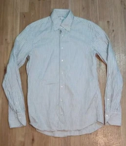 Stenstroms Slimline Hemd Herren Medium 15,75 Button Down Blau Gestreift Langarm - Bild 1 von 14