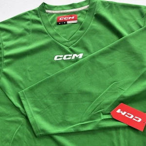 Camiseta deportiva de hockey de práctica senior CCM 5000 Kelly verde para hombre talla mediana nueva con etiquetas - Imagen 1 de 10