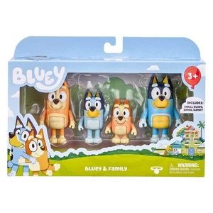 Lot de 4 figurines à poser Bluey 2,5-3 pouces Bluey Bingo incluses - Photo 1/4