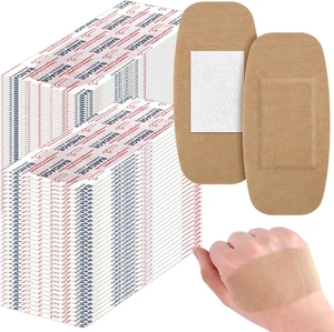 200 Pcs Large Bandages Bulk Big Flexible Adhesive Wound Care Fabric Bandages for - Picture 1 of 12