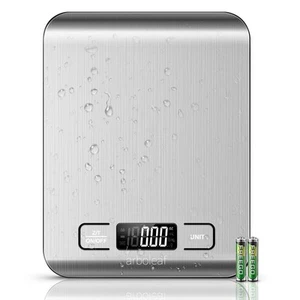 Food Kitchen Scale, 22lb Digital Weight Grams and Ounces for Baking and Cooki... - Picture 1 of 7