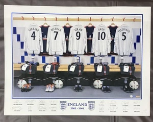 England Football Club Soccer 2002-2003 Poster 16” X 12” - Picture 1 of 7