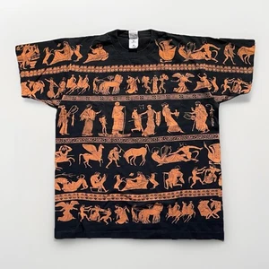 Vintage 90’s Greek All Over Print Graphic Tee Herren XL - Bild 1 von 7