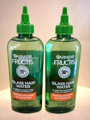 Lot of 2-Garnier Fructis Sleek & Shine Glass Hair Water – 6 oz – Fast - Image 1 of 2