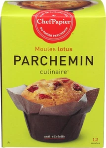 Paper Chef Parchment Cup Lotus 12 Count (Pack of 6) - Picture 1 of 6