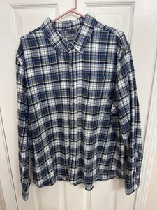Eddie Bauer Karo Baumwolle Flanell Langarm Gr. XXL - Bild 1 von 5