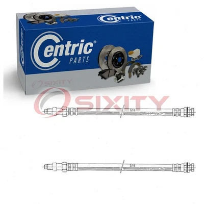 Mangueras hidráulicas de freno delantero centradas de 2 piezas para mangueras Oldsmobile F85 1961-1963 ce Foto 1 de 4