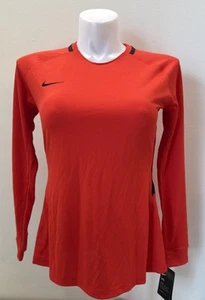 Nike Women's Long Sleeve Shirt Jersey NEW NWT Size Medium Red Athletic - Picture 1 of 11