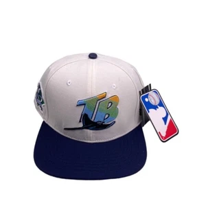 Pro Standard San Tampa Bay Rays Adjustable Snapback 0ff-white/Navy hat cap - Picture 1 of 8