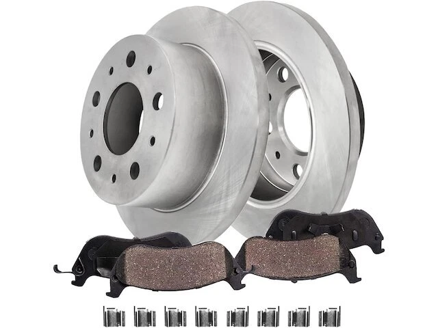 Kit de pastillas de freno trasero y rotor para Ram ProMaster 1500 2015 2016 PD977HS 2014-2021 Foto 1 de 1