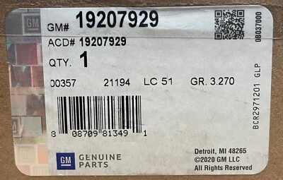 GENUINE GM OEM INTAKE MANIFOLD GASKET SET 19207929 / 25381802 - Image 1 of 4