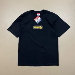 VTG Deadstock 00s Y2K Nervous Records NYC The Line 3D Patch Logo T Shirt Rap USA - Picture 1 of 3