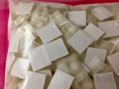 ESSENTRA COMPONENTS, LTD. Lot of 50pcs Essentra FTH-5A-RT-C Cable Tie Adhesive Mount 3/4" Square 0.75"