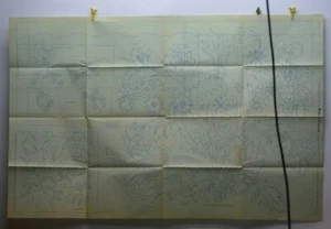 ANCIEN PATRON TAPISSERIE SIEGE VOLTAIRE LOUIS XIV POINT DE CROIX  TOILE DE JOUY - Picture 1 of 12