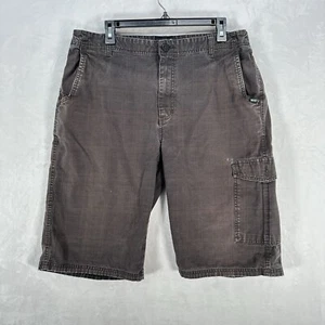 Vintage Vans Shorts Mens 34 Gray Cargo Faded 90s Skater Baggy Grunge - Picture 1 of 13