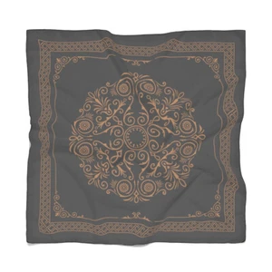 Vintage Pattern Poly Scarf - Picture 1 of 8