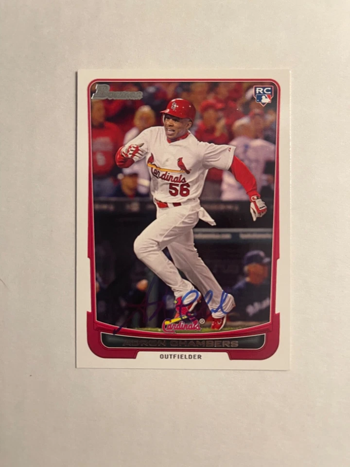 St Louis Cardinals ADRON CHAMBERS Signed Card - Image 1 of 1