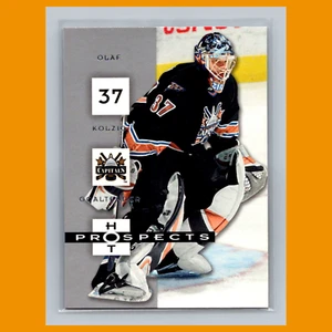 Tarjeta de hockey Olaf Kolzig #100 2005 Fleer Hot Prospects Washington Capitals NHL CASI NUEVA - Imagen 1 de 3