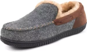 RockDove Herren Hearthfire Memory Foam Mokka Hausschuhe US 11 grau bequem warm - Bild 1 von 6