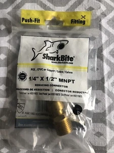 Original Sharkbite™ 1/4"×1/2" MNPT Stecker Adapter NEU U110LFA - Bild 1 von 5
