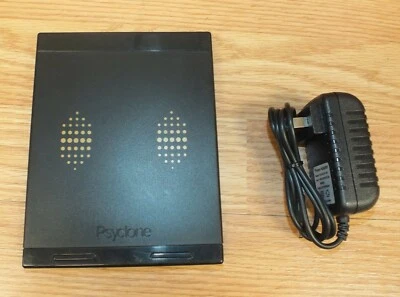 Small Black Nintendo Wii Psyclone (D6501) Dual Charge Station w/ AC Power Supply - Image 1 of 4