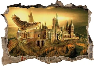 Harry Potter Castillo Callejón Hogwarts 3D Ventana Adhesivo Pared Póster Calcomanía Mural 824 - Imagen 1 de 1
