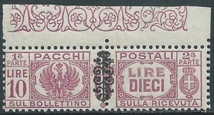 1945 LUOGOTENENZA PACCHI POSTALI 10 LIRE MNH ** - E90 - Picture 1 of 1