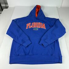 Majestic Section 101 Florida Gators Sweatshirt Large Blue Faded Pullover Hoodie