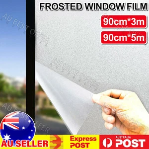 90cm*3m/5m Clear Frosted Home Window Glass Removable Privacy Film AU - Picture 1 of 14
