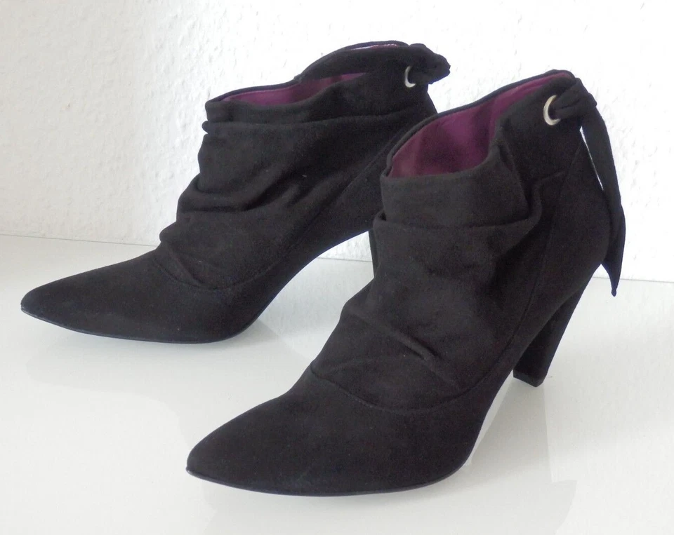 Linea Tesini Stiefelette schwarz Leder  Gr. 39 - Bild 1 von 4