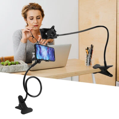 Soporte Clip Para Teléfono Celular Abrazadera Cuello De Cisne Universal Flexible - Image 1 of 4
