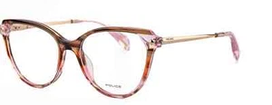 Montatura per occhiali da vista donna montature neutri Police rosa cat eye tondi - Foto 1 di 2