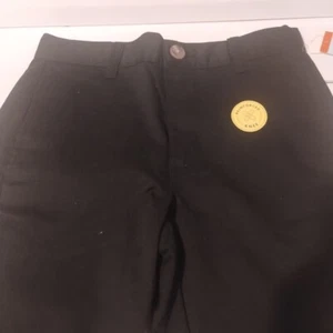 Cat & Jack School Uniform Pants Boys Sz 10 Black 100% Cotton Chinos Straight Leg - Picture 1 of 12