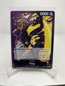 King OP08-057 English Leader OP08 One Piece Card Game NM - Picture 1 of 2