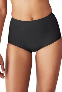 Bali Women's 1-Pack Light Leak Firm Control Shaping Brief Panty Black S064 - Picture 1 of 4