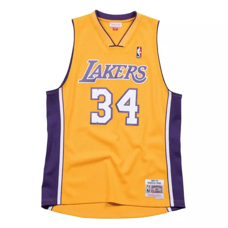 Maillot NBA Shaquille O'Neal Los Angeles Lakers 1999-00 Mitchell & ness Hardwood - Photo 1/2