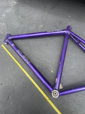 VINTAGE KLEIN QUANTUM ROAD BIKE FRAME SET Purple Rare - Image 1 of 4