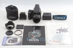 [Top MINT] Contax 645 AE Finder Film Camera 80mm Lens + Waist & MFB-1 From JAPAN - Picture 1 of 19