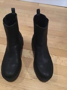 Botas Chelsea Caraline Mix Nº 6 Para Mujer 8.5m Plataforma Pull on Negras Talla 8.5 - Imagen 1 de 5