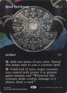 Herd Heirloom (Borderless) Tarkir Dragonstorm Foil Rare #347 NM MTG - Picture 1 of 2