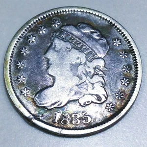 1835 gedeckelte Büste halber Groschen schöne Münze seltenes Datum - Bild 1 von 2