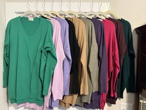 8-Dreamers por debut Mujer Talla M/L Cuello en V Suéter-1 Talla S/M Lote-1 Lirio Rosa- - Imagen 1 de 24