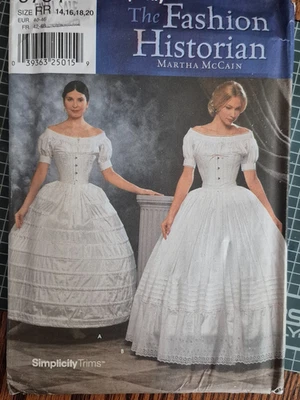 New uncut OOP Simplicity 9764 Pattern Fashion Historian Crinoline Size 14-20  - Image 1 of 3