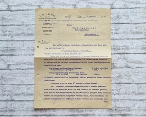 1921 Brief Haenel Suhl Gewehr Fahrrad Hengelhaupt Zella Mehlis Reklame Dokument - Picture 1 of 3