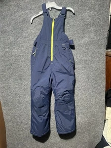 kids Amazon Essentials snow bib medium (8) navy shoulder straps front zipper - Picture 1 of 6