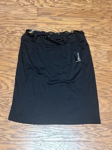 George Ladies Women's Black Ponte Pencil Skirt w/ Zip Closure, Size 14 - Foto 1 di 4
