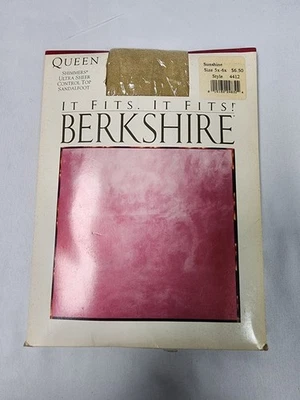 Berkshire Shimmers Pantyhose Size 5x-6x Sunshine Style #4412 Queen Sandalfoot - Image 1 of 4