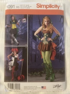 Disfraz de Harley Quinn Poison Ivy Joker con patrón de costura simplicity 1091 6-14 - Imagen 1 de 2
