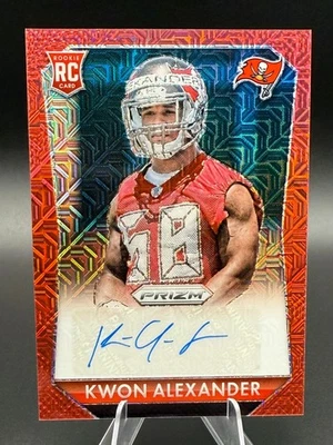 Kwon Alexander 2015 Panini Prizm Red Mojo (RC) Auto #'d /99 Bucs Rookie #RS-KA - Image 1 of 4
